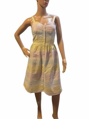 Lili Sidonio Pastel Seersucker Sundress 
Size small